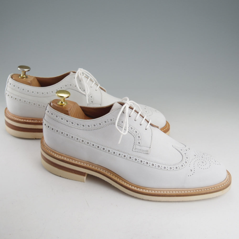 未使用★(英)チーニー 8F【モデル定価￥78,100-★ロングウイング/YELVERTOFT】1886ラスト/ヌバック/白/メンズCHEANEY★o728