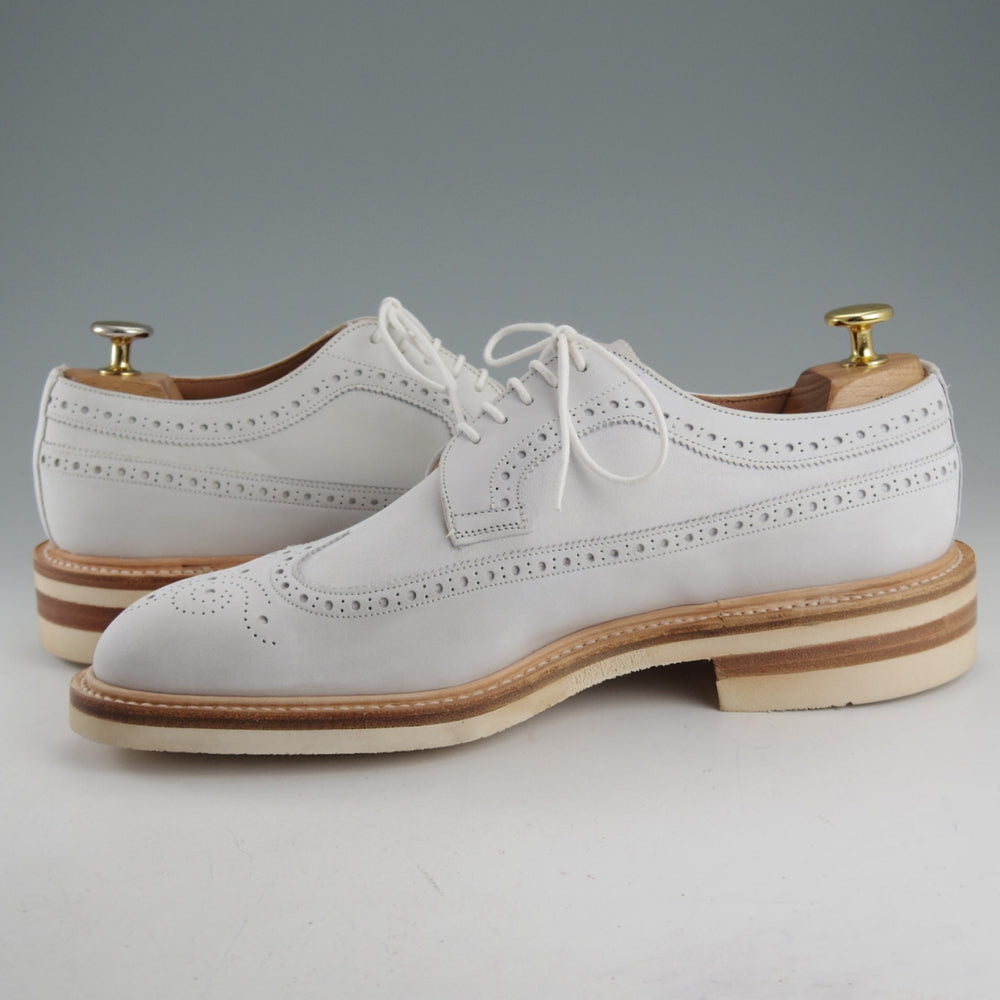 未使用★(英)チーニー 8F【モデル定価￥78,100-★ロングウイング/YELVERTOFT】1886ラスト/ヌバック/白/メンズCHEANEY★o728