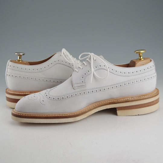 未使用★(英)チーニー 8F【モデル定価￥78,100-★ロングウイング/YELVERTOFT】1886ラスト/ヌバック/白/メンズCHEANEY★o728