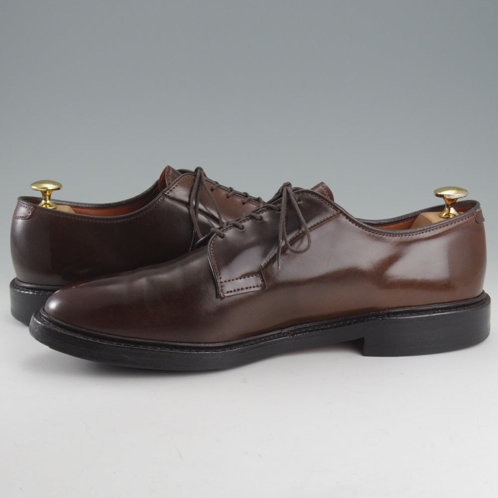 ★(米)アレンエドモンズ 10C【現行定価24万円程度★コードバン/ブラウン色/Leeds】リーズ/プレーントゥ/濃茶/メンズ/ALLEN EDMONDS★o729