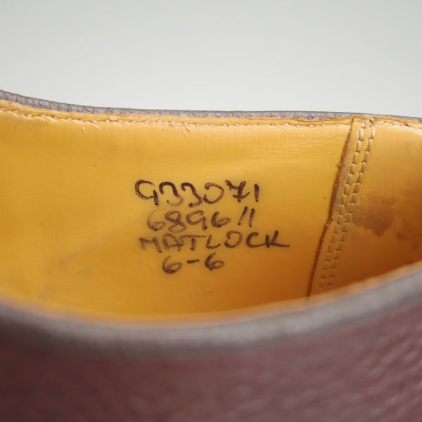 極上★トリッカーズ SIZE 6【定価￥132,000-★コマンドソール仕様/MATLOCK】ストレートチップ/M6896/ZUG/濃茶/Tricker's★n171
