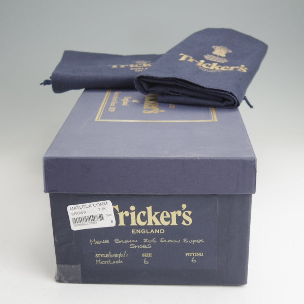 極上★トリッカーズ SIZE 6【定価￥132,000-★コマンドソール仕様/MATLOCK】ストレートチップ/M6896/ZUG/濃茶/Tricker's★n171