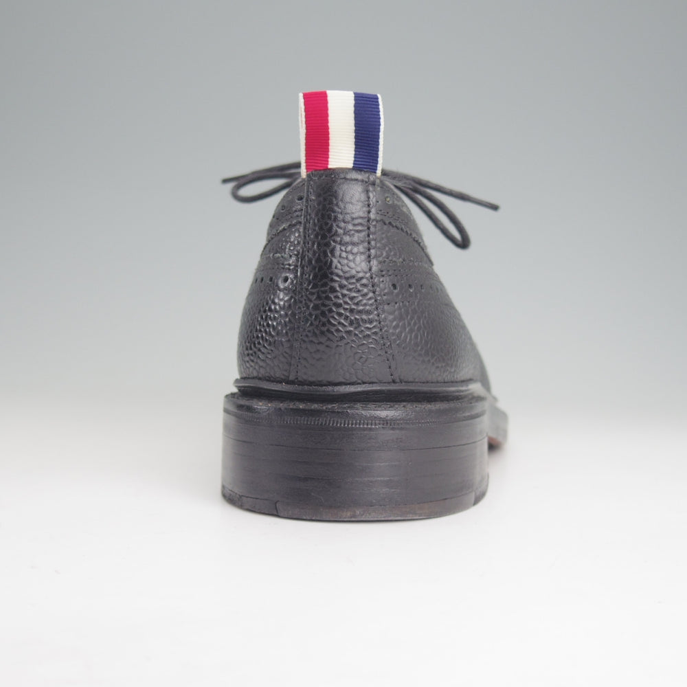 美品★(米)トムブラウン US8.5【定価￥214,500-★英国製/ロングウイング】グレインレザー/黒/メンズ/THOM BROWNE★p307