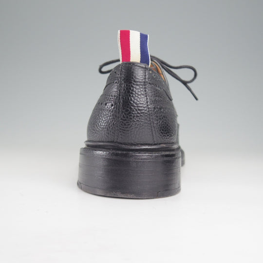 美品★(米)トムブラウン US8.5【定価￥214,500-★英国製/ロングウイング】グレインレザー/黒/メンズ/THOM BROWNE★p307