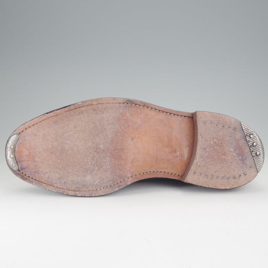 美品★(米)トムブラウン US8.5【定価￥214,500-★英国製/ロングウイング】グレインレザー/黒/メンズ/THOM BROWNE★p307