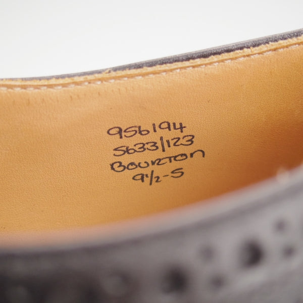 極上★トリッカーズ SIZE 9.5【定価￥132,000-★ダイナイトソール/BOURTON】バートン/5633/ボックスカーフ/黒/メンズ/Tricker's★n172