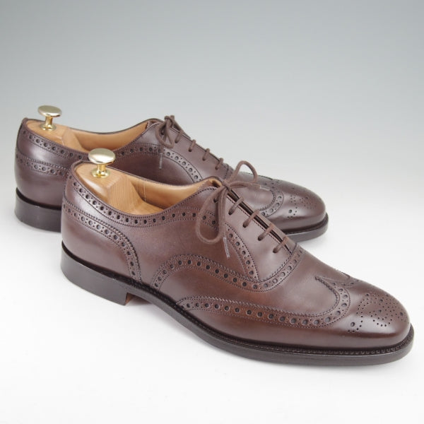 美品★チャーチ 80F/UK8【定価￥176,000-★チェットウィンド/CHETWYND】173ラスト/フルブローグ/ネバダカーフ/EBONY/濃茶/Church's★n173