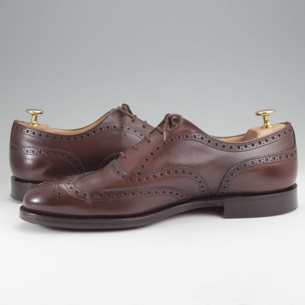 美品★チャーチ 80F/UK8【定価￥176,000-★チェットウィンド/CHETWYND】173ラスト/フルブローグ/ネバダカーフ/EBONY/濃茶/Church's★n173