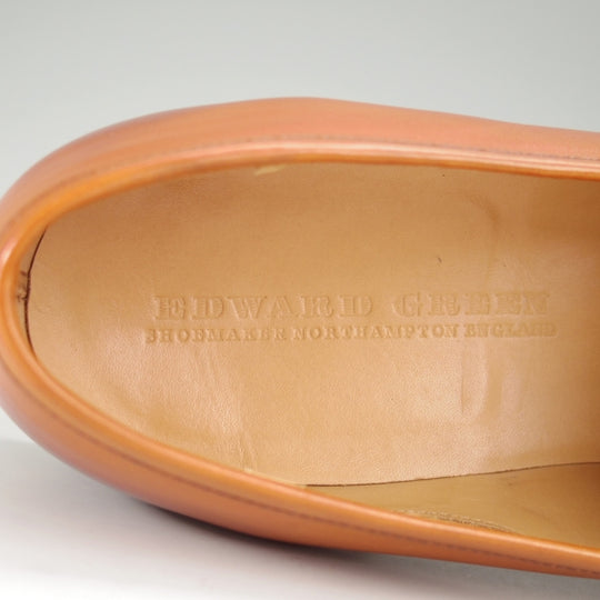 極美品★エドワードグリーン 10E【定価￥253,000-★ピカデリー/PICCADILLY】184ラスト/コインローファー/カーフ/茶/EDWARD GREEN★n687