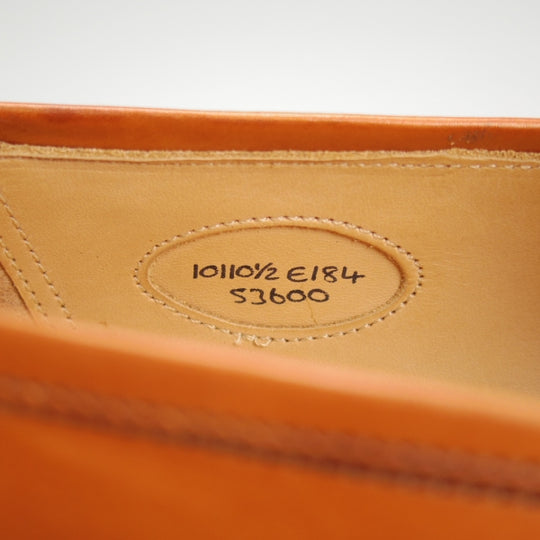 極美品★エドワードグリーン 10E【定価￥253,000-★ピカデリー/PICCADILLY】184ラスト/コインローファー/カーフ/茶/EDWARD GREEN★n687