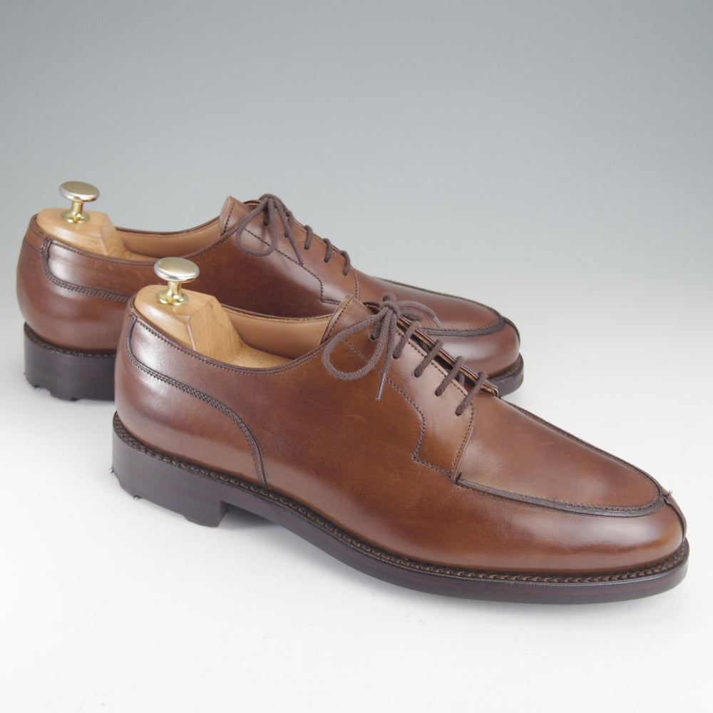 極美品★クロケット&ジョーンズ 8.5E【定価￥154,000-★モールトン/MORETON/リッジウェイソール】292ラスト/Uチップ/カーフ/濃茶/メンズ★p309