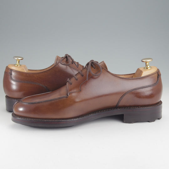 極美品★クロケット&ジョーンズ 8.5E【定価￥154,000-★モールトン/MORETON/リッジウェイソール】292ラスト/Uチップ/カーフ/濃茶/メンズ★p309