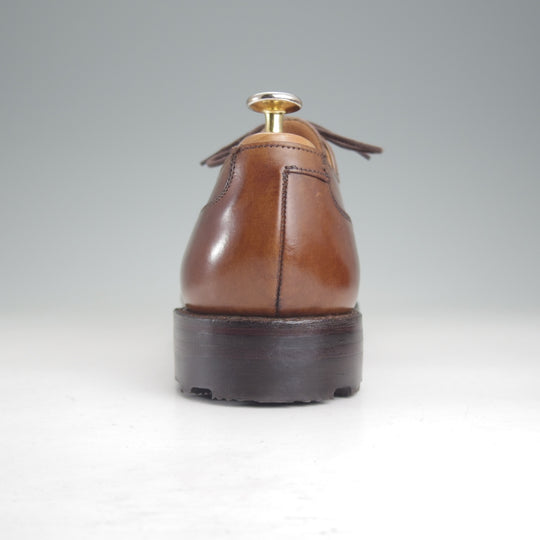 極美品★クロケット&ジョーンズ 8.5E【定価￥154,000-★モールトン/MORETON/リッジウェイソール】292ラスト/Uチップ/カーフ/濃茶/メンズ★p309