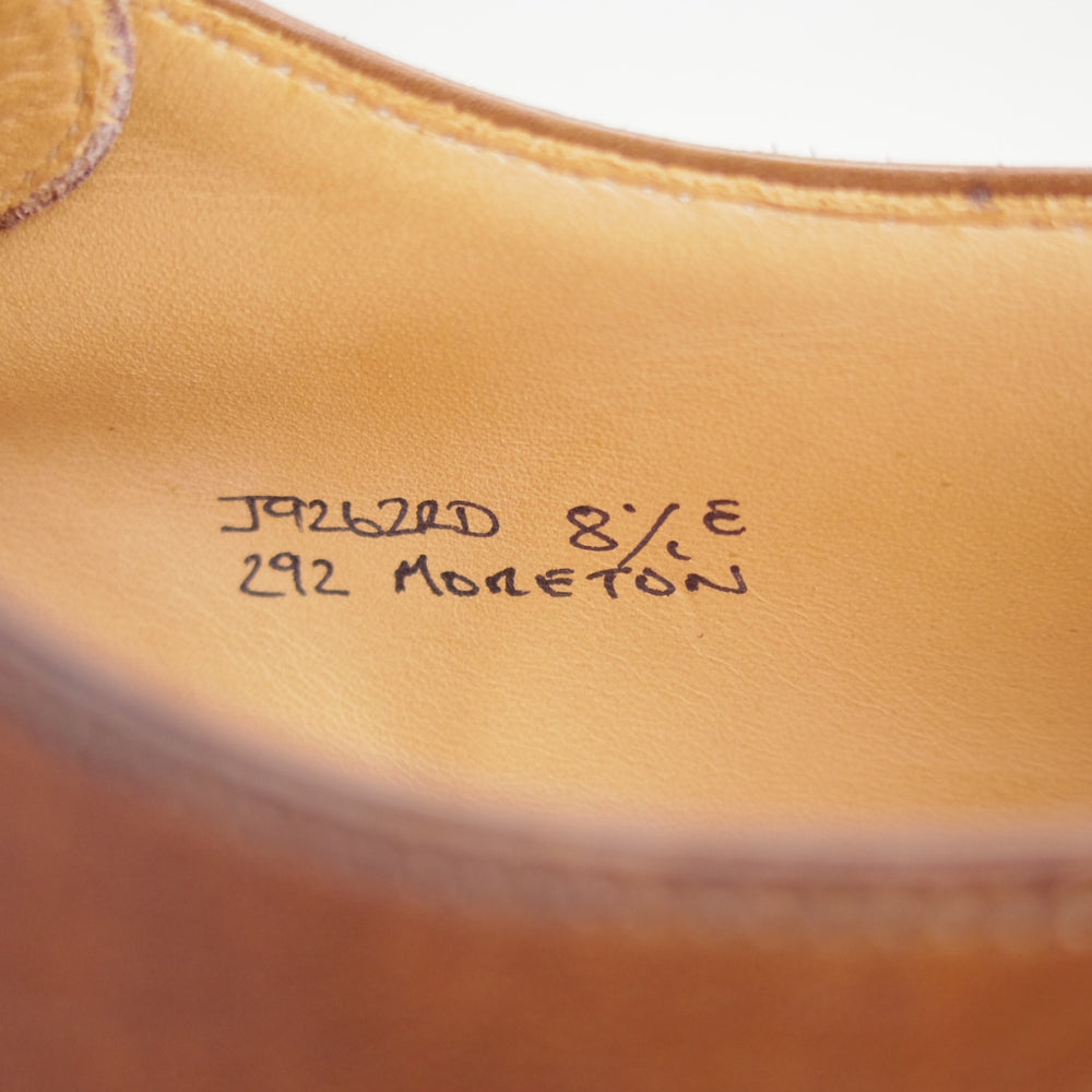 極美品★クロケット&ジョーンズ 8.5E【定価￥154,000-★モールトン/MORETON/リッジウェイソール】292ラスト/Uチップ/カーフ/濃茶/メンズ★p309