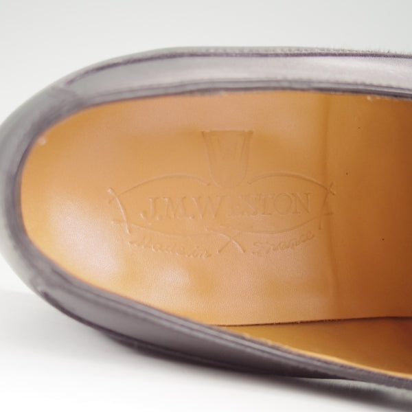 極美品★J.M.ウエストン 7.5D【定価￥176,000-★ゴルフ/GOLF】641/31ラスト/Uチップ/黒/Weston/ウェストン★n688