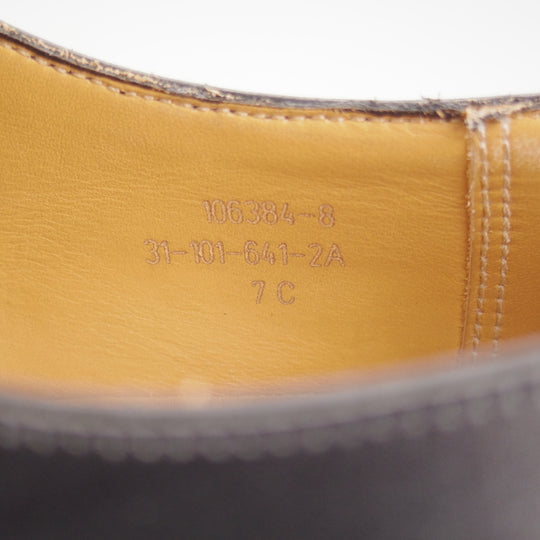 美品★J.M.ウエストン 7C【定価￥187,000-★ゴルフ/GOLF】641/31ラスト/Uチップ/ボックスカーフ/黒/メンズ/Weston/ウェストン★p310