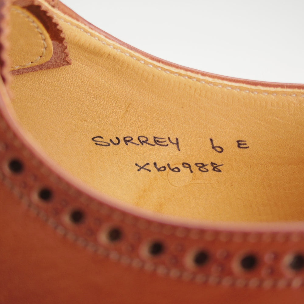 未使用★クロケット&ジョーンズ 6E【定価￥148,500-★マスターロイド/SURREY/ハンドグレード】カーフ/茶/メンズ/Crockett&Jones★o733