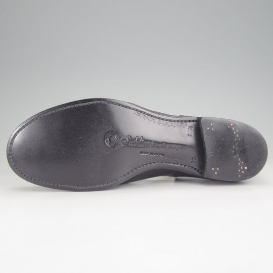 ほぼ試着程度★(恵比寿)ショセ SIZE 24.5【定価￥77,000-★Sublime by chausser/SU-109】グルカサンダル/シボ革/黒/サブライム★p312