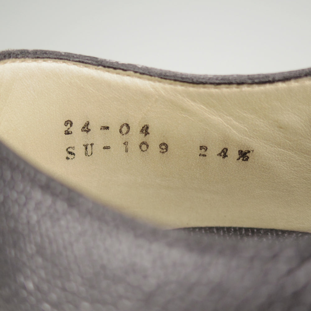 ほぼ試着程度★(恵比寿)ショセ SIZE 24.5【定価￥77,000-★Sublime by chausser/SU-109】グルカサンダル/シボ革/黒/サブライム★p312