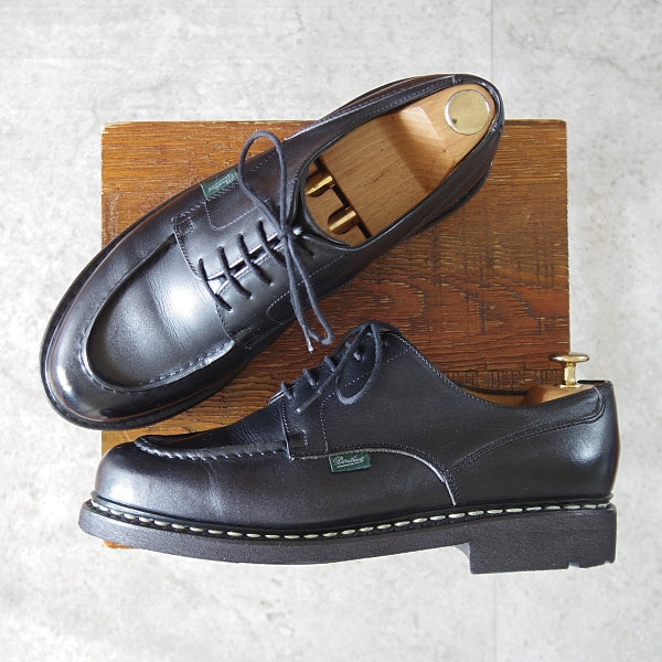 極上★パラブーツ SIZE 8【定価￥96,800-★シャンボード/CHAMBORD】リスレザー/TEXソール/Uチップ/NOIR/黒/メンズ/Paraboot★n184
