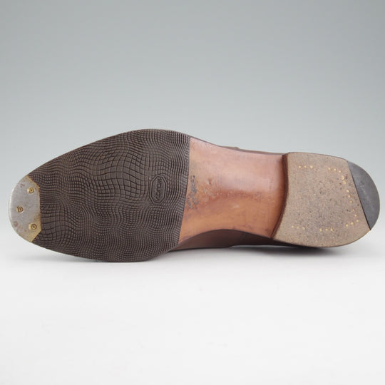 極上★エドワードグリーン 6E【現行定価￥257,400-★BERKELEY/202ラスト】バークレー/パンチドキャップトゥ/濃茶/EDWARD GREEN★o735