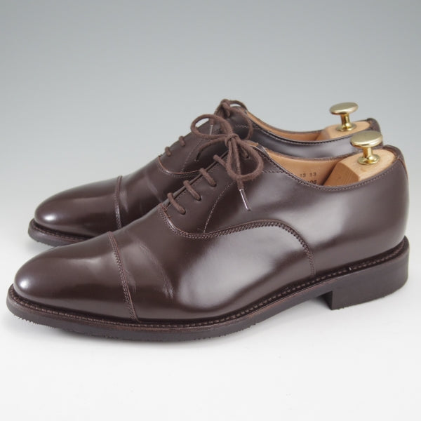 極美品★(英)アルフレッド・サージェント 6F【貴重★(仏)BOWEN別注/ストレートチップ】ポリッシュレザー/濃茶/ALFRED SARGENT★n692