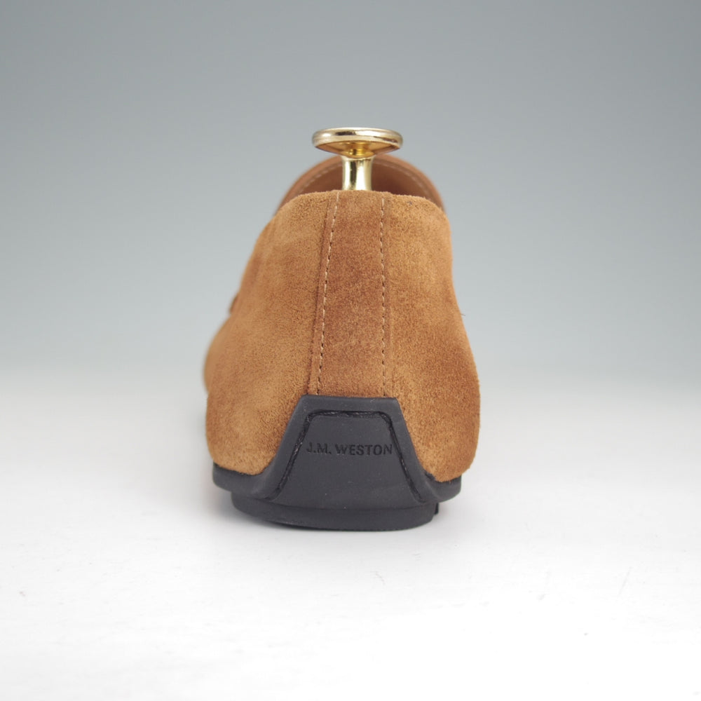 極美品★J.M.ウエストン SIZE 7.5【定価￥104,500-★ドライビングシューズ/932 】ローファー/スエード/茶/メンズ/Weston/ウェストン★p314
