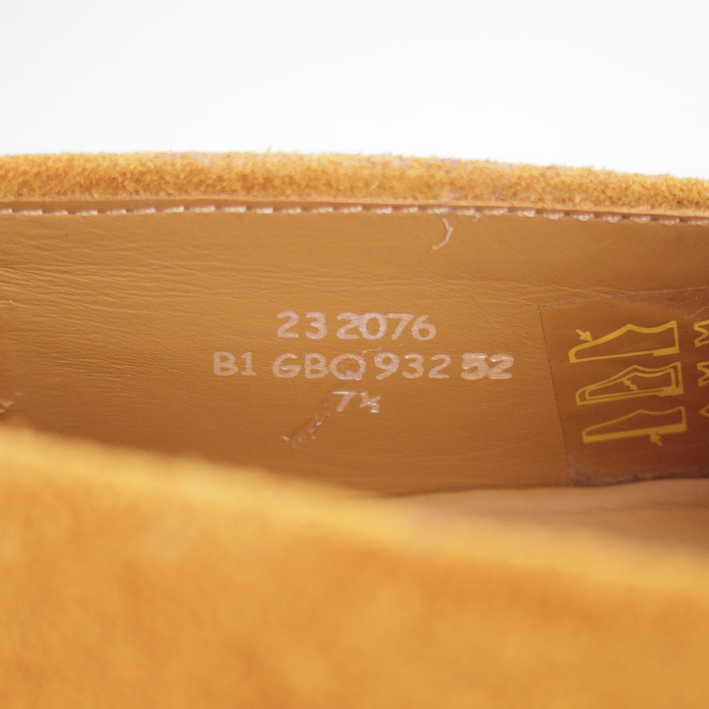 極美品★J.M.ウエストン SIZE 7.5【定価￥104,500-★ドライビングシューズ/932 】ローファー/スエード/茶/メンズ/Weston/ウェストン★p314