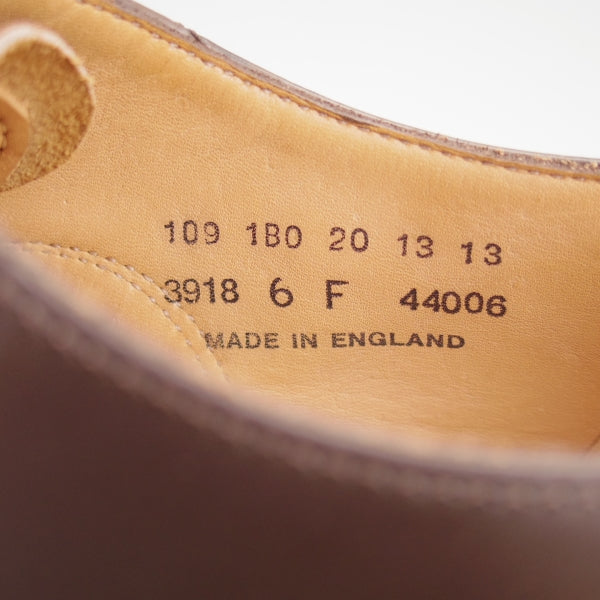 極美品★(英)アルフレッド・サージェント 6F【貴重★(仏)BOWEN別注/ストレートチップ】ポリッシュレザー/濃茶/ALFRED SARGENT★n692