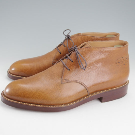 ★(伊)シルヴァノ・ラッタンジ SIZE 8【高額★オーダー品/ハンドソーンウェルテッド製法】チャッカブーツ/薄茶/Silvano Lattanzi★o180