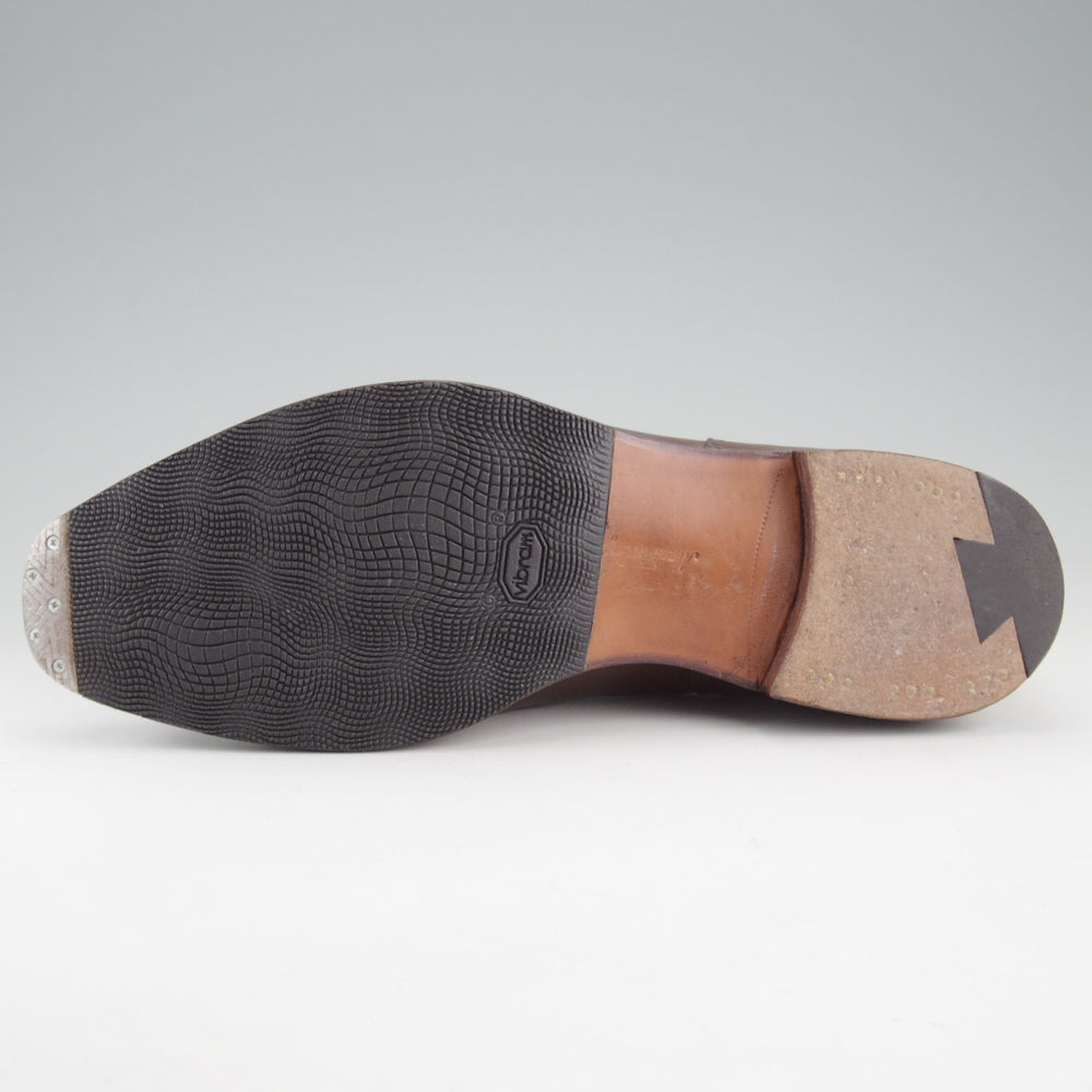 極上★エドワードグリーン 6E【現行定価￥324,500-★DOVER/ドーバー/606ラスト】Uチップ/カーフ/濃茶/メンズ/EDWARD GREEN★o736