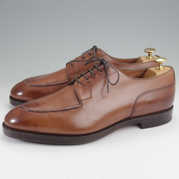 美品★エドワードグリーン 9F【現行定価￥308,000-★DOVER/ドーバー/202ラスト】スキンステッチ/Uチップ/カーフ/濃茶/EDWARD GREEN★n176