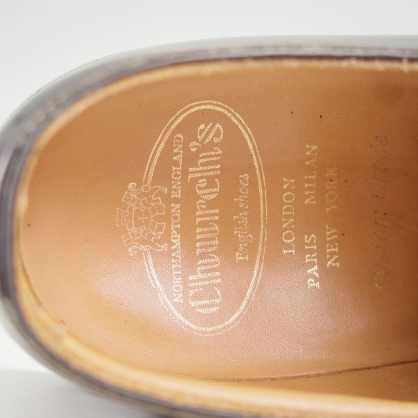 極上★チャーチ 70F/UK7【定価￥181,500-★SHANNON/シャノン】103ラスト/プレーントゥ/黒/メンズ/Church's★n693