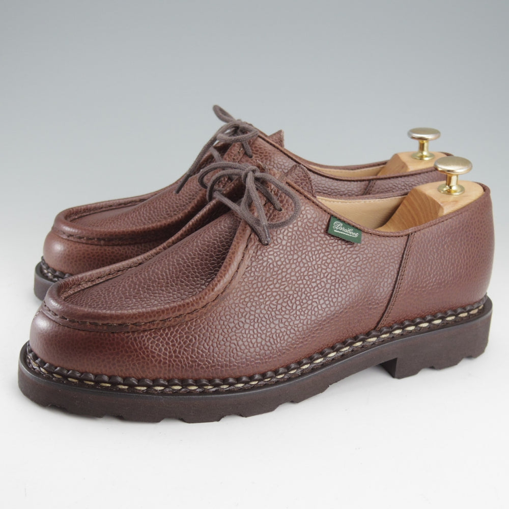 未使用★パラブーツ SIZE 42【定価￥94,600-★ミカエル/MICHAEL】チロリアンシューズ/グレインレザー/EBENE/濃茶/Paraboot★o181