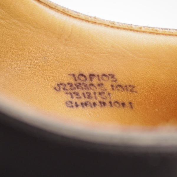 極上★チャーチ 70F/UK7【定価￥181,500-★SHANNON/シャノン】103ラスト/プレーントゥ/黒/メンズ/Church's★n693