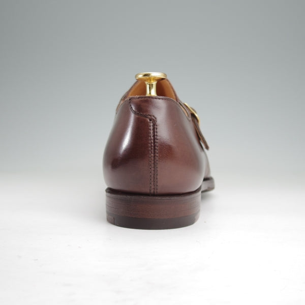 未使用★クロケット&ジョーンズ UK7.5/US8E【(米)ラルフローレン別注★POLO Ralph Lauren】モンクストラップ/濃茶/Crockett&Jones★n177