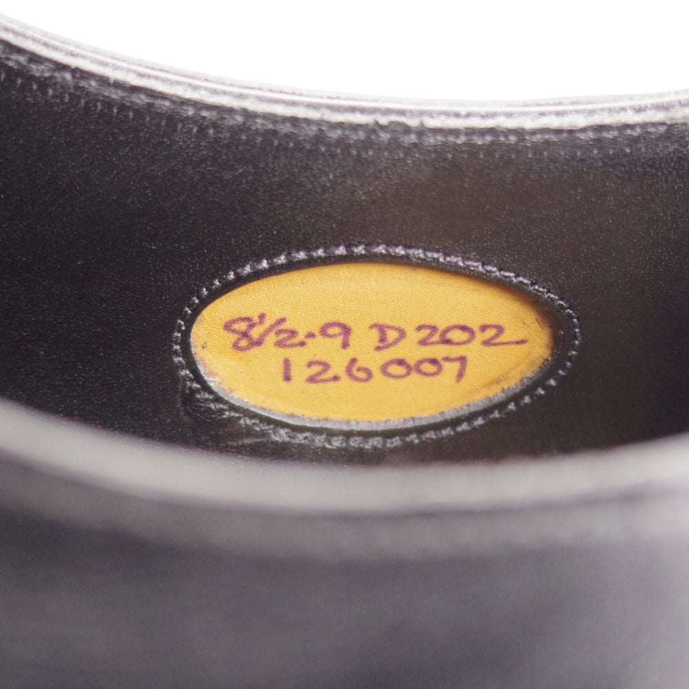 未使用★エドワードグリーン 8.5D【定価￥269,500-★チェルシー/CHELSEA/202ラスト】ストレートチップ/カーフ/黒/EDWARD GREEN★o737