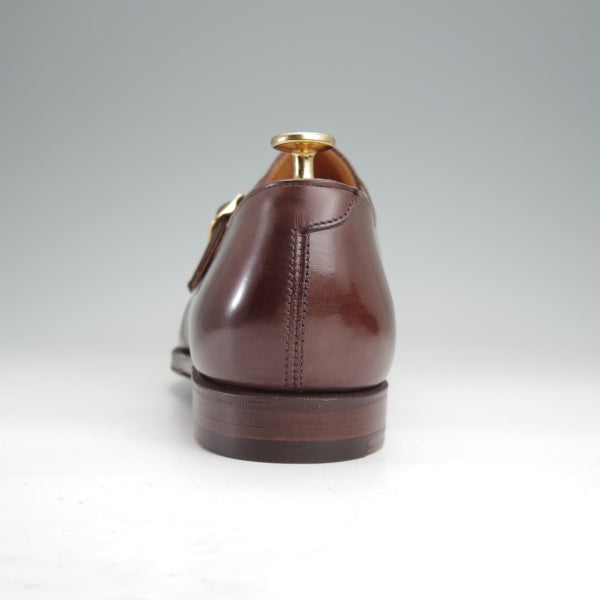 未使用★クロケット&ジョーンズ UK7.5/US8E【(米)ラルフローレン別注★POLO Ralph Lauren】モンクストラップ/濃茶/Crockett&Jones★n177