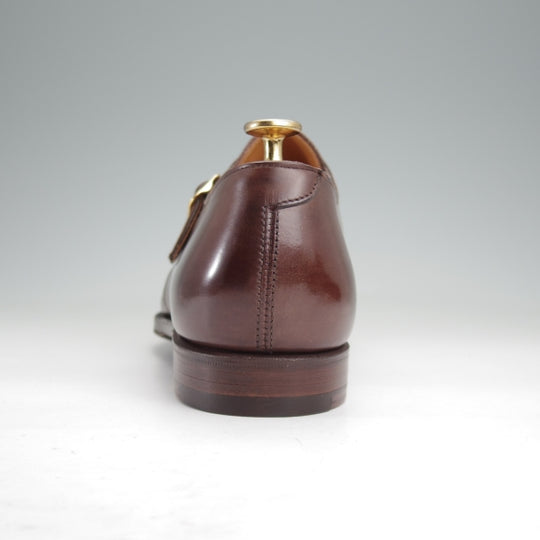 未使用★クロケット&ジョーンズ UK7.5/US8E【(米)ラルフローレン別注★POLO Ralph Lauren】モンクストラップ/濃茶/Crockett&Jones★n177