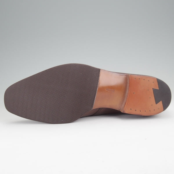 未使用★クロケット&ジョーンズ UK7.5/US8E【(米)ラルフローレン別注★POLO Ralph Lauren】モンクストラップ/濃茶/Crockett&Jones★n177