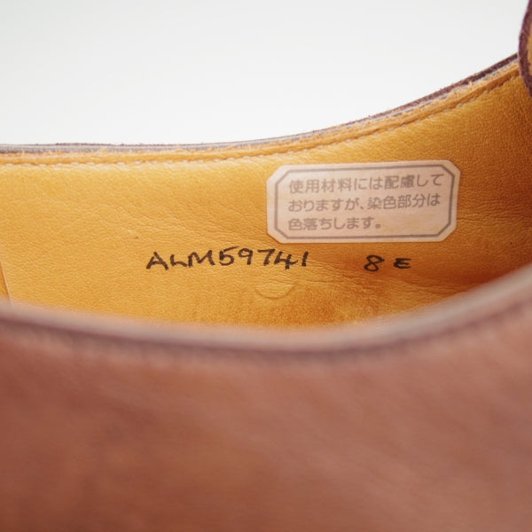 未使用★クロケット&ジョーンズ UK7.5/US8E【(米)ラルフローレン別注★POLO Ralph Lauren】モンクストラップ/濃茶/Crockett&Jones★n177