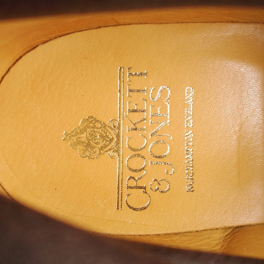 未使用★クロケット&ジョーンズ 6.5E【現行定価10万円以上★RADNOR/レースアップブーツ】228ラスト/スエード/濃茶/Crockett&Jones★o740