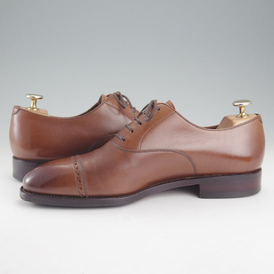 極上★(スペイン製)カルミナ SIZE 6.5【定価￥94,600-★パンチドキャップトゥ/80201】RAINラスト/ベガノカーフ/茶/CARMINA★p316