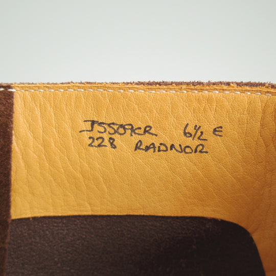 未使用★クロケット&ジョーンズ 6.5E【現行定価10万円以上★RADNOR/レースアップブーツ】228ラスト/スエード/濃茶/Crockett&Jones★o740