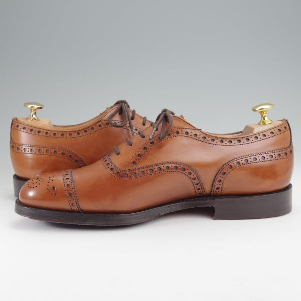 未使用★チャーチ 55F/UK5.5【定価￥176,000-★ディプロマット/DIPLOMAT】173ラスト/セミブローグ/ネバダカーフ/茶/Church's★n178