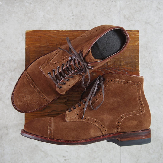 未使用★オールデン 6.5D【現行定価17万円以上★モディファイドラスト/トゥモローランド別注】41822H/ブーツ/スエード/茶/ALDEN★o743