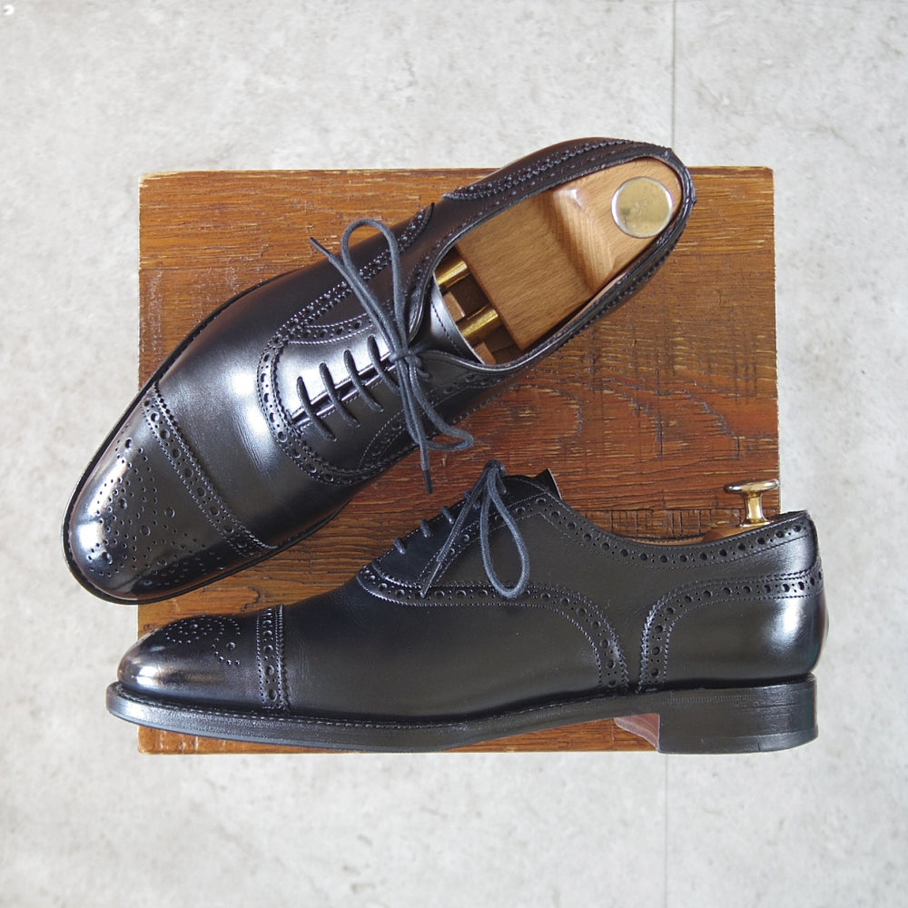 極上★(英)チーニー 6F【定価￥97,900-★WILFRED/ウィルフレッド】125ラスト/セミブローグ/カーフ/黒/メンズ/CHEANEY★p320