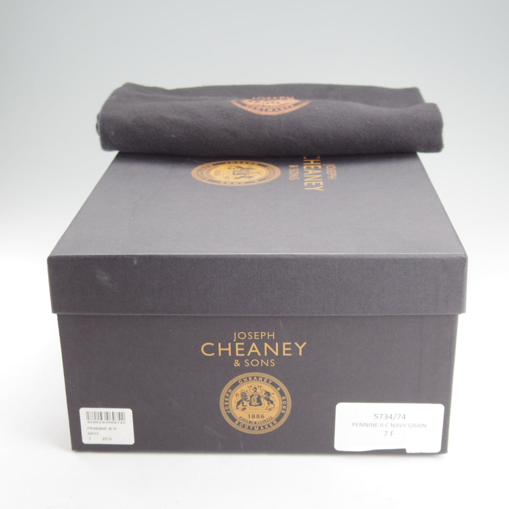未使用★(英)チーニー 7F【定価￥104,500-★ブーツ版ケンゴン/ヴェルトショーン製法】PENNINE 2 C/コマンドソール/紺/CHEANEY★o182