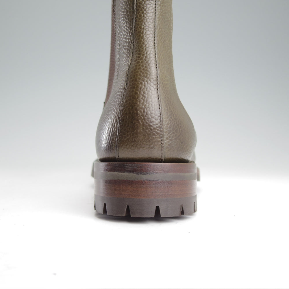 未使用★(英)チーニー 7F【現行定価10万円以上★ヴェルトショーン製法/RIBBLE C】コマンドソール/サイドゴアブーツ/オリーブ/CHEANEY★o183