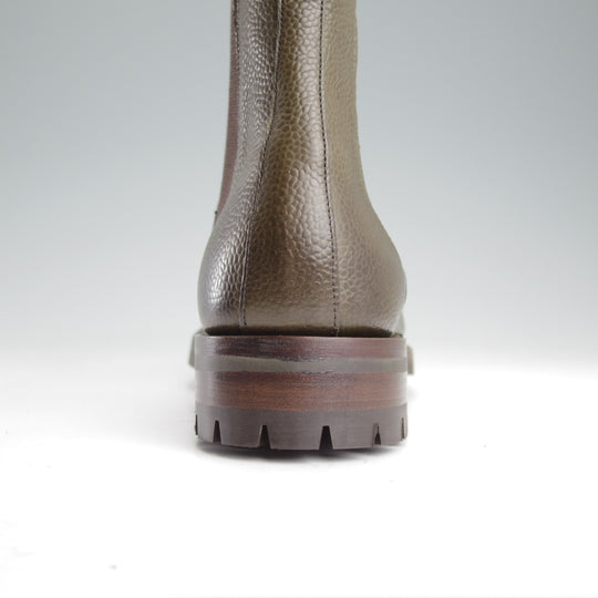 未使用★(英)チーニー 7F【現行定価10万円以上★ヴェルトショーン製法/RIBBLE C】コマンドソール/サイドゴアブーツ/オリーブ/CHEANEY★o183